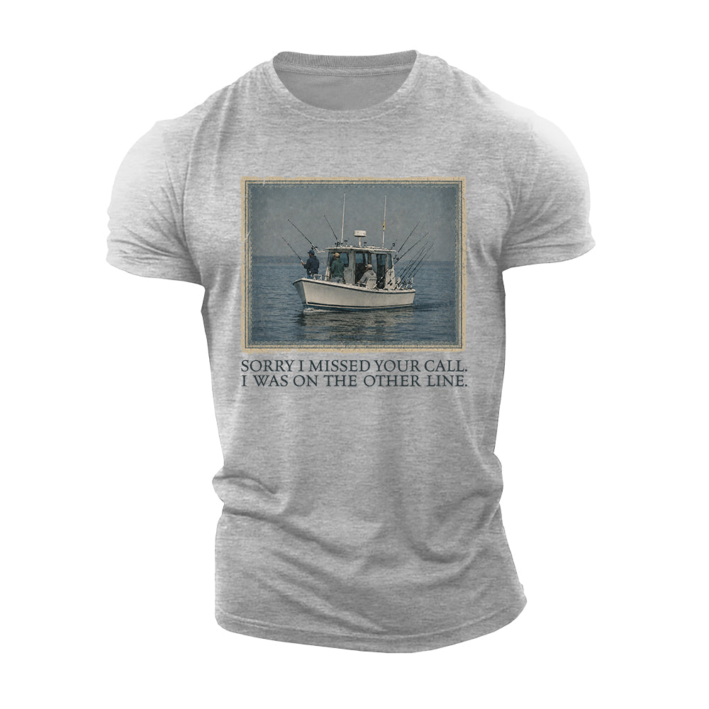 Fishing Comes First Cotton T-Shirt