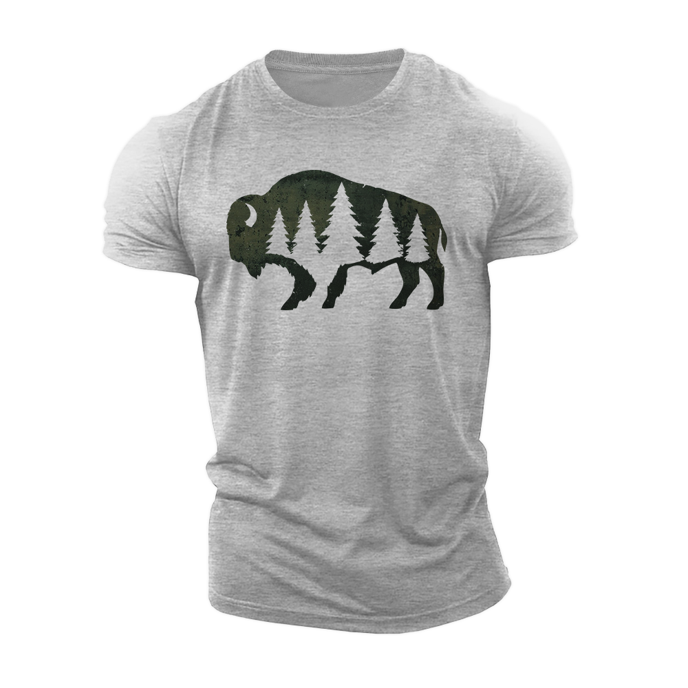 Forest Bison Cotton T-Shirt