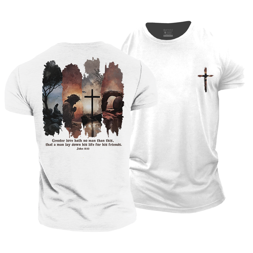 Greater Love Hath No Man Than This Cotton T-Shirt