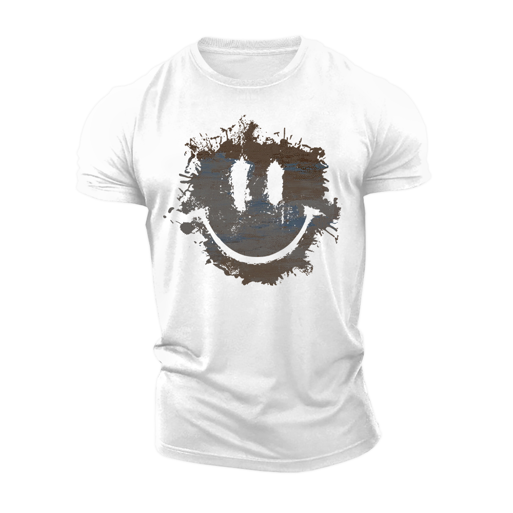 Rough Smile Cotton T-Shirt