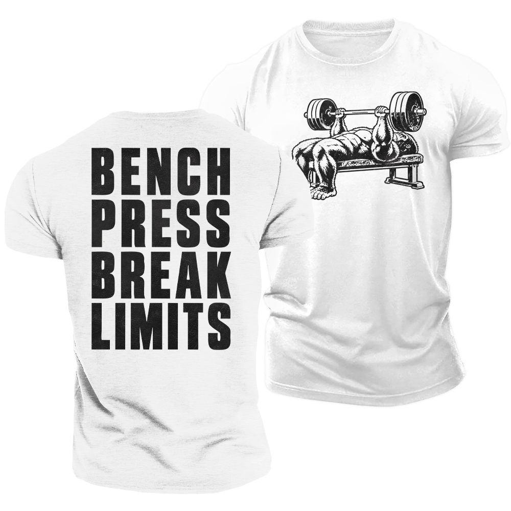 Gorilla Bench Press Cotton T-Shirt