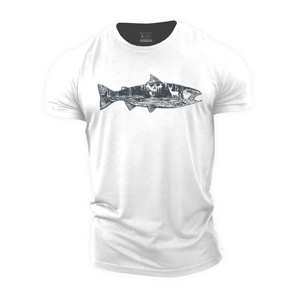 Fish of the Forest Cotton T-Shirt