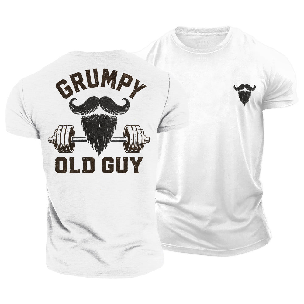 Beard Barbell Humor Cotton T-Shirt
