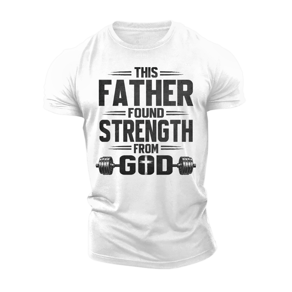 Strength In God Cotton T-Shirt