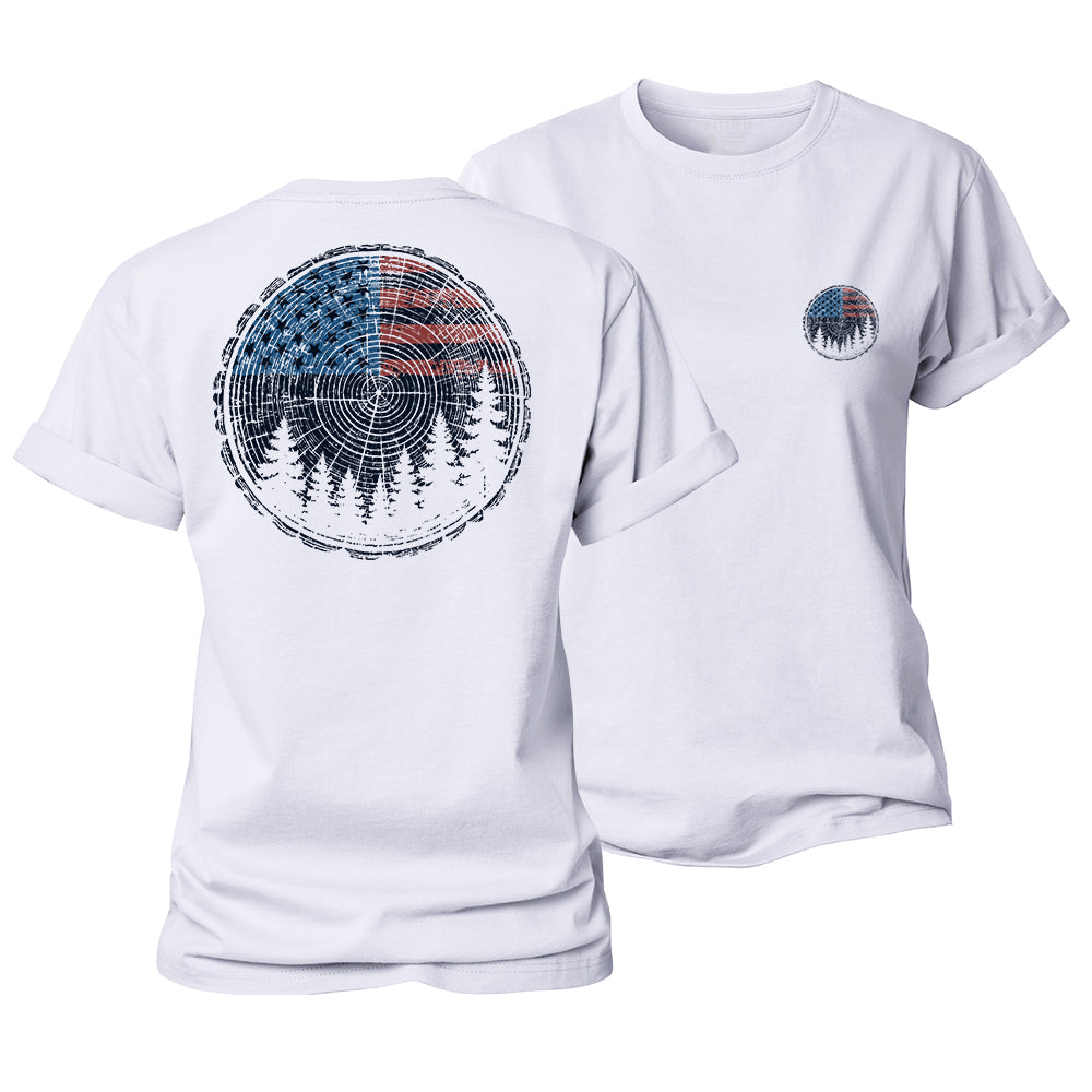 Rings of Freedom Women's Cotton T-Shirt