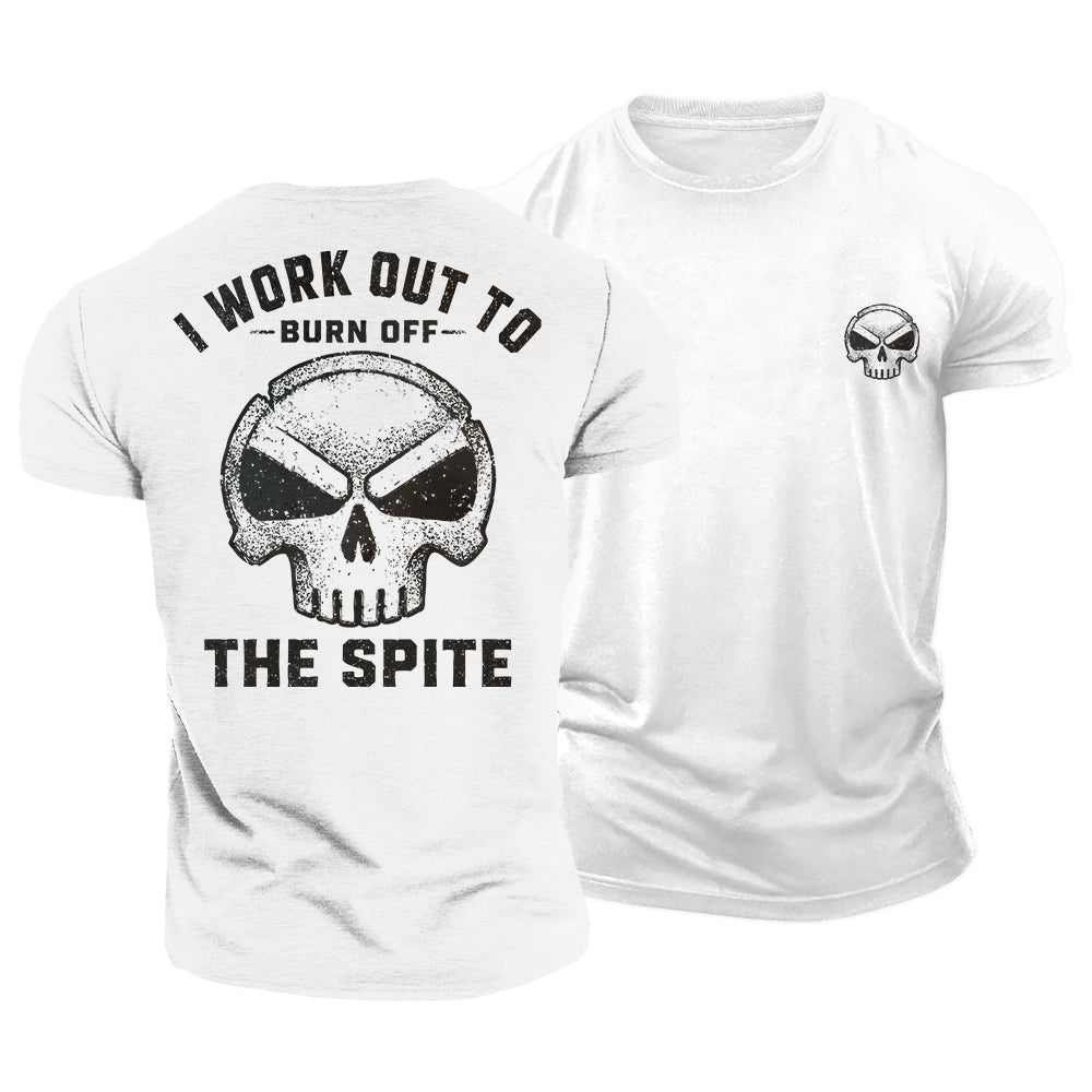 Spite Workout Skull Cotton T-Shirt
