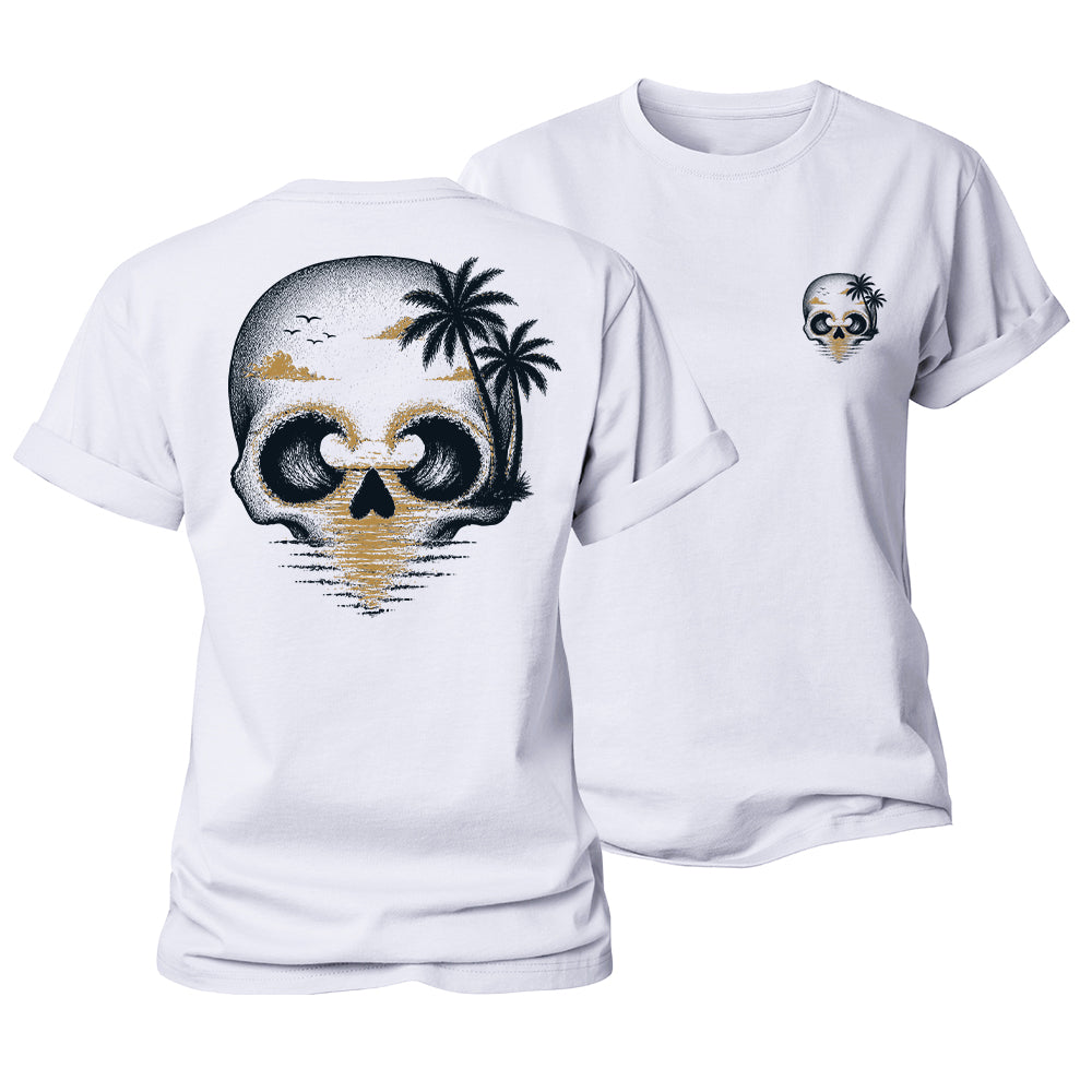 Ocean Skull Escape Women's Cotton T-Shirt
