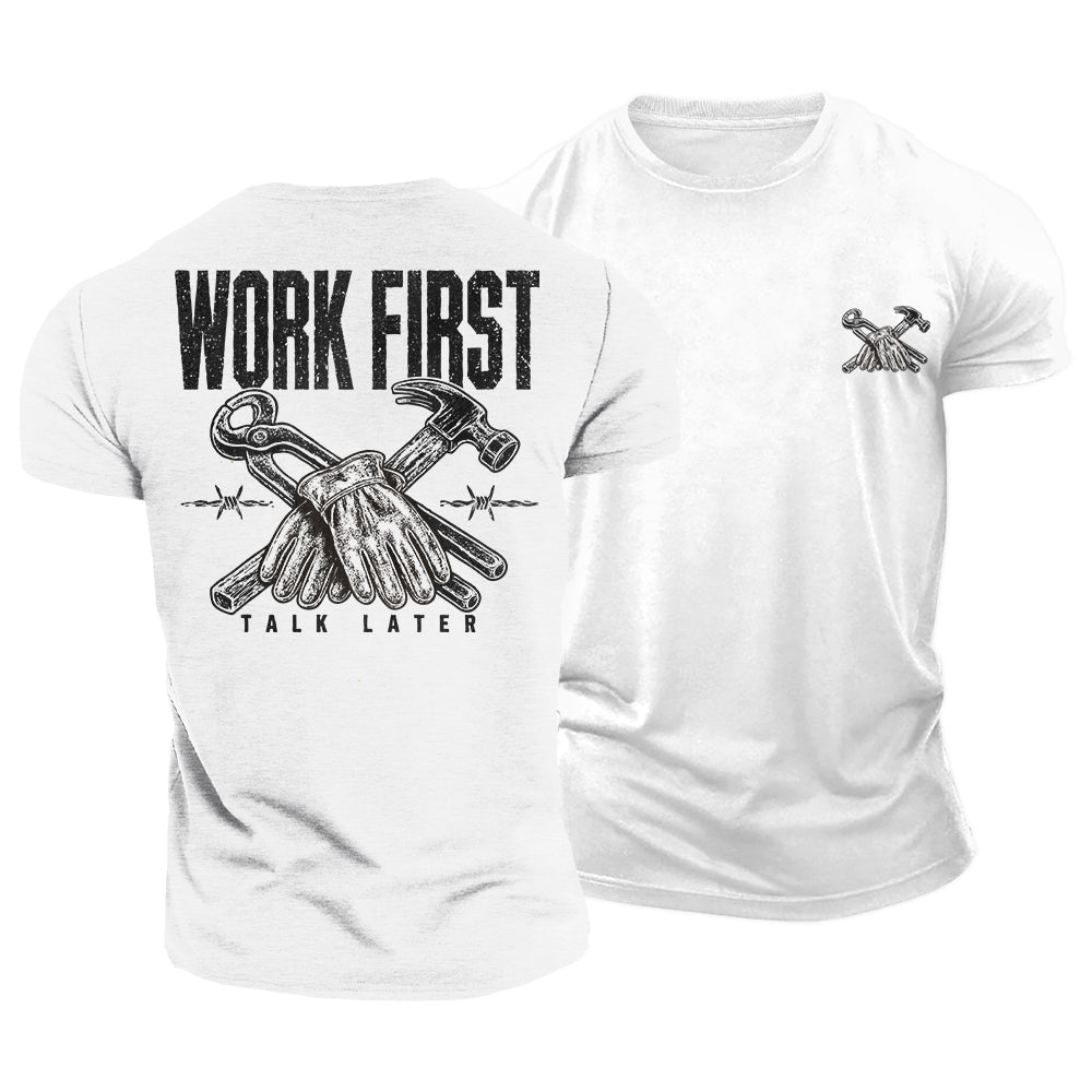 Work First Cotton T-Shirt