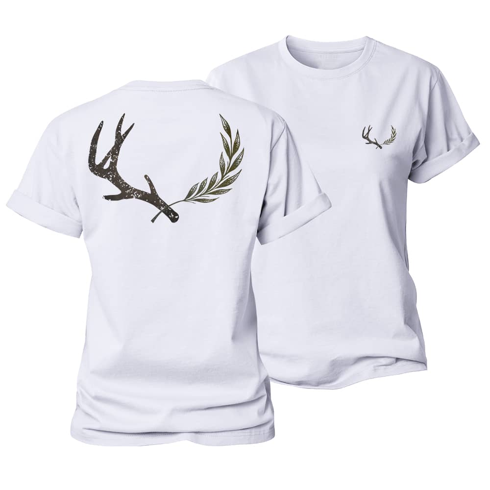 Antler Leaf Women's Cotton T-Shirt