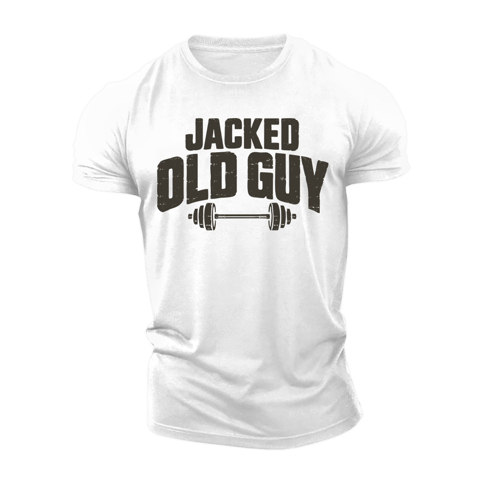 Jacked Old Guy Cotton T-Shirt