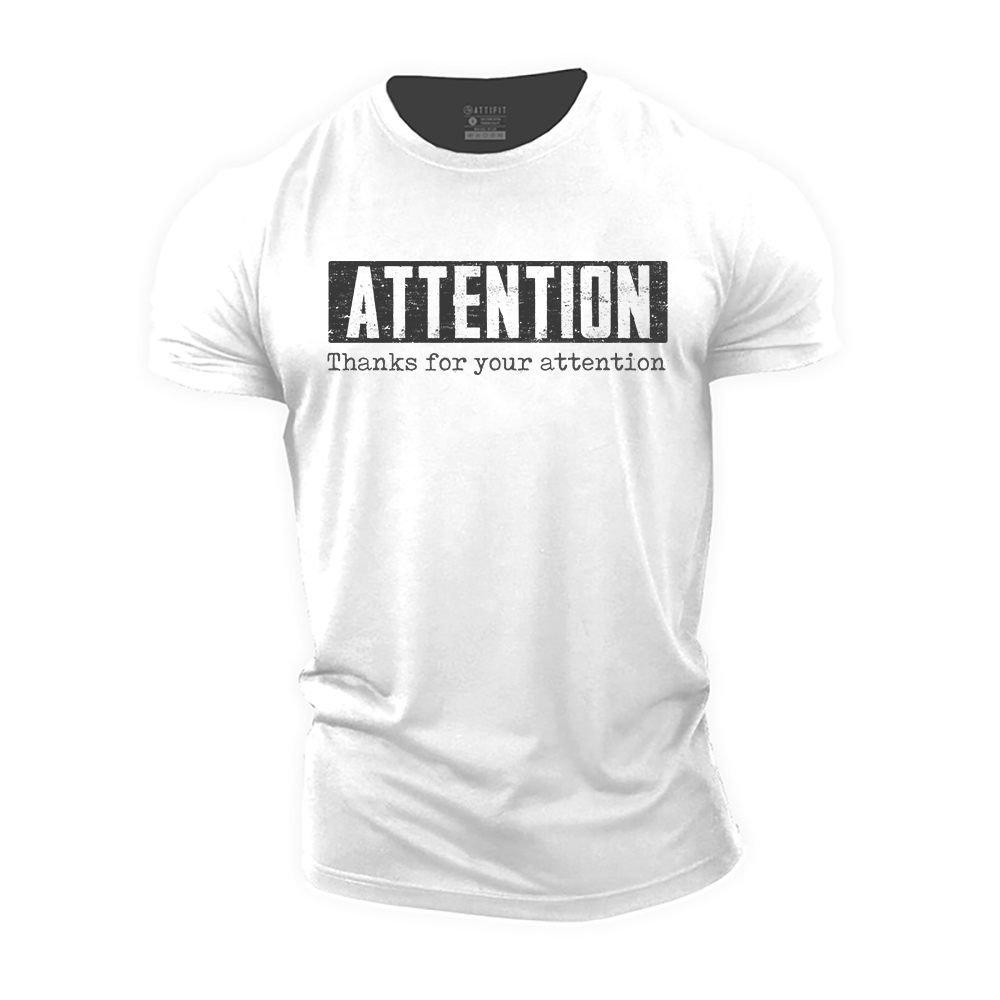 Attention Cotton T-Shirt
