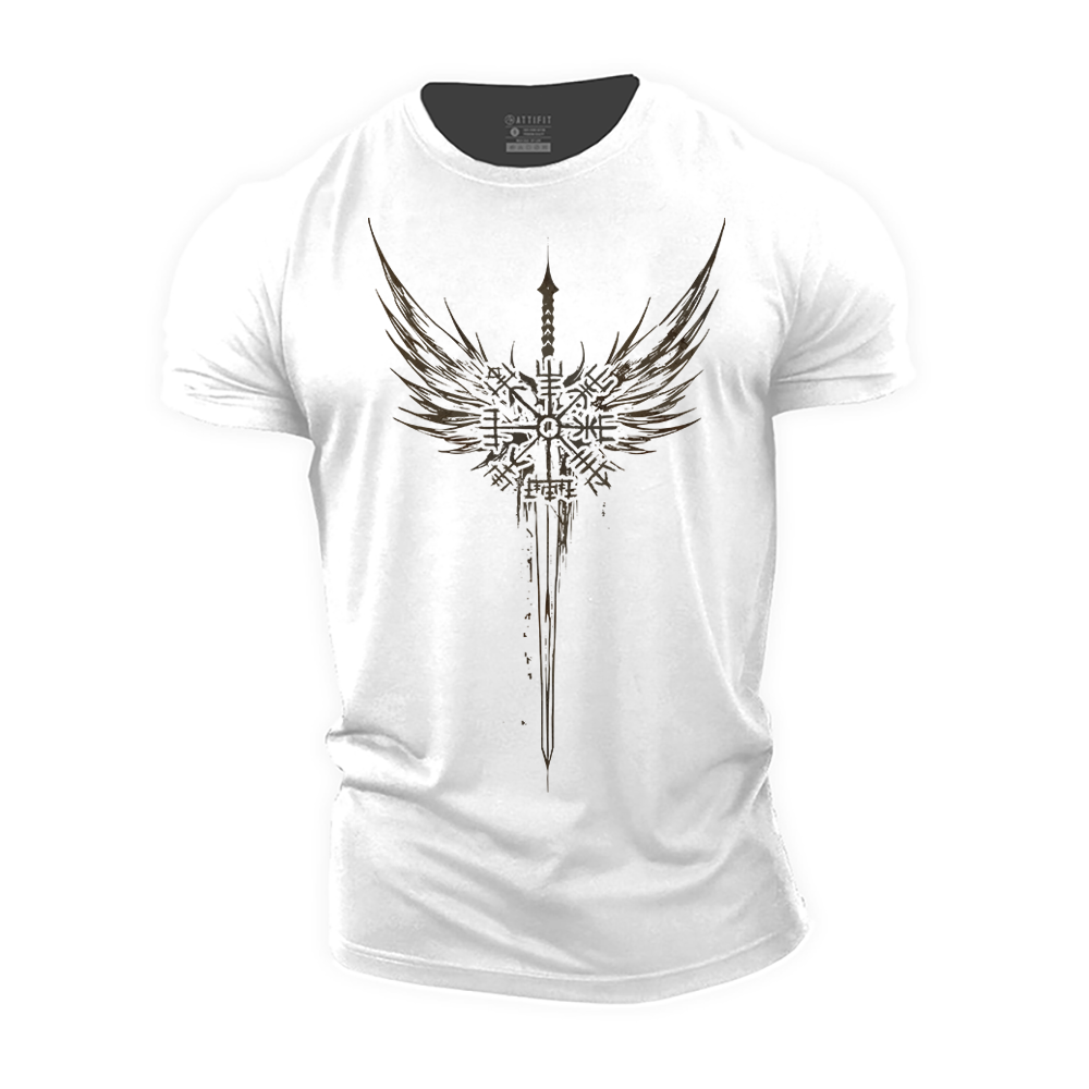 Viking Compass Wings Cotton T-Shirt