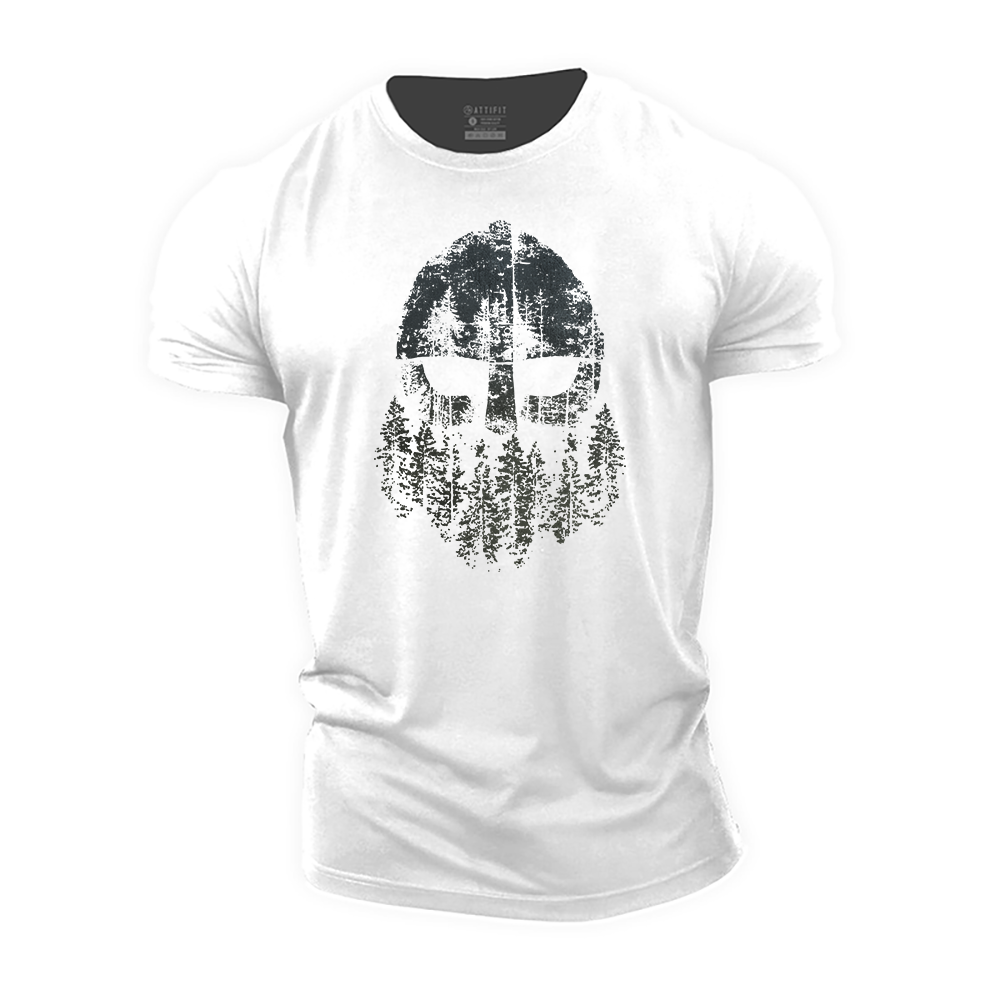 Viking Forest Warrior Cotton T-Shirt