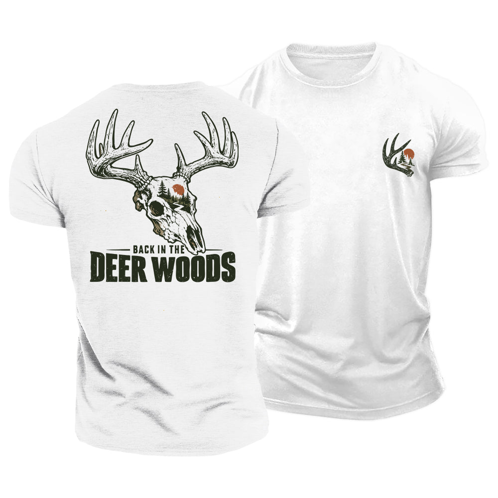 Back In Deer Woods Cotton T-Shirt