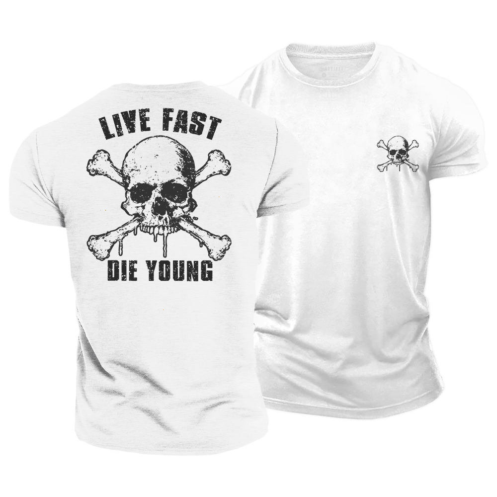 Live Fast Die Young Cotton T-Shirt