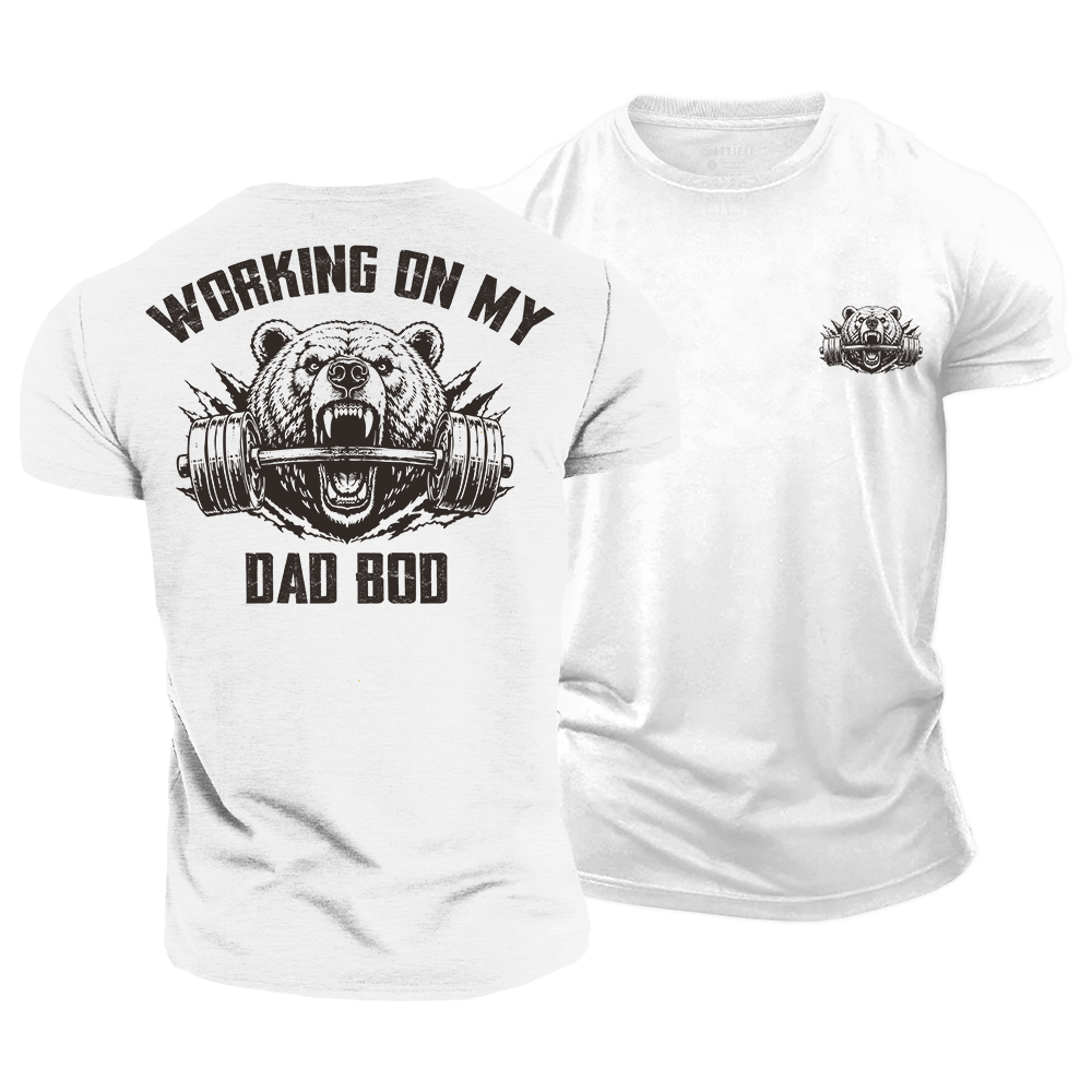 Bear Dad Workout Cotton T-Shirt
