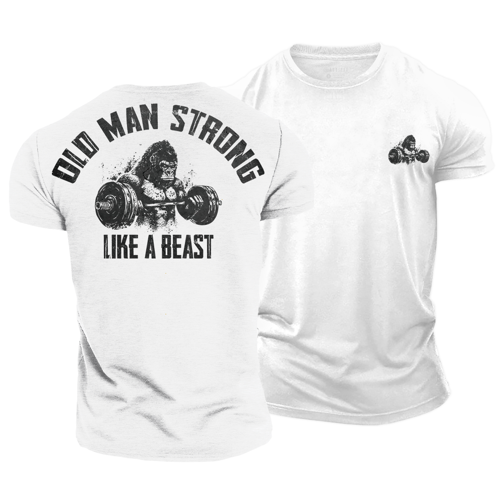 Old Men Strong Cotton T-Shirt