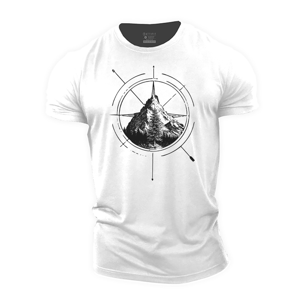 Compass Landscape Cotton T-Shirt