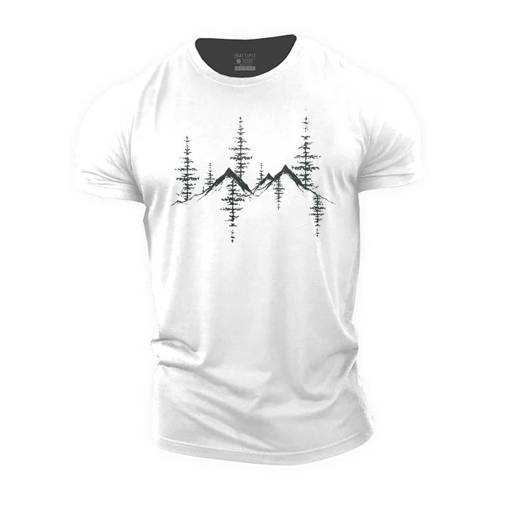 Pine Tree Reflections Cotton T-Shirt