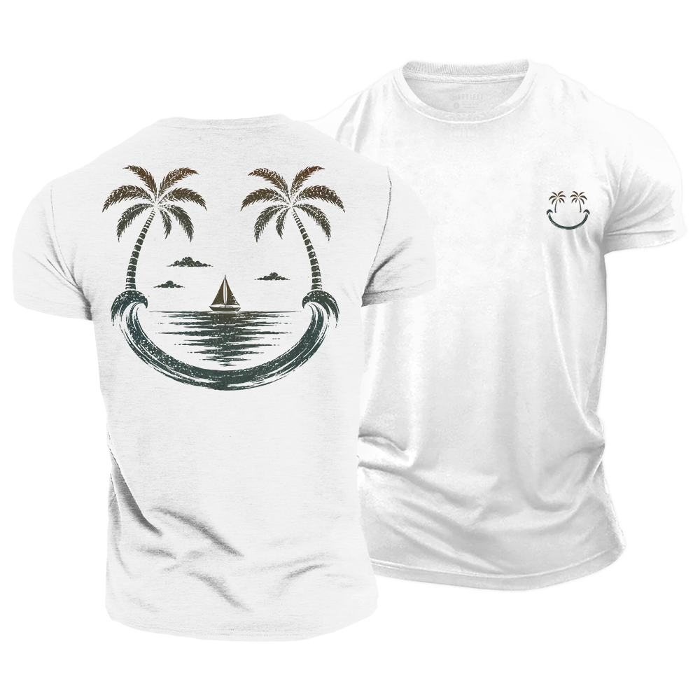 Coastal Good Vibes Cotton T-Shirt