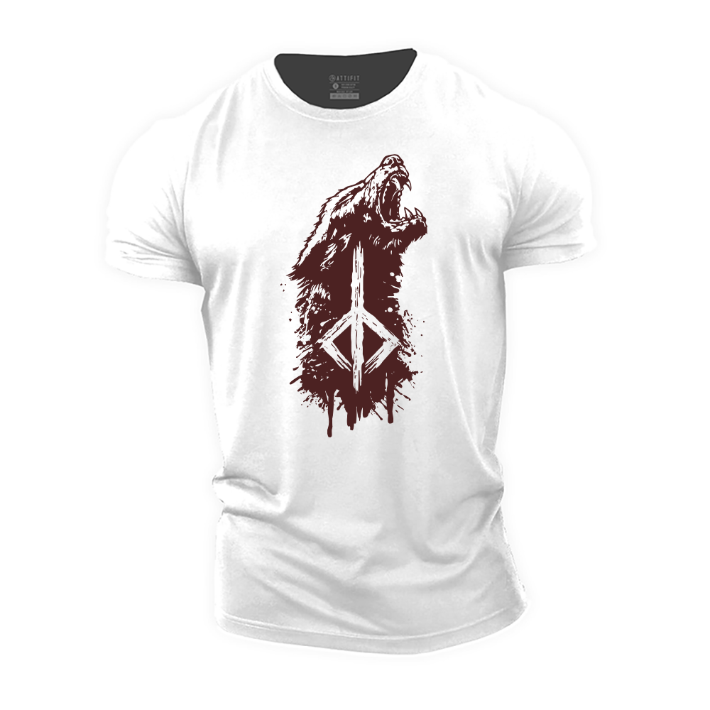 Viking Hunter Rune Cotton T-Shirt