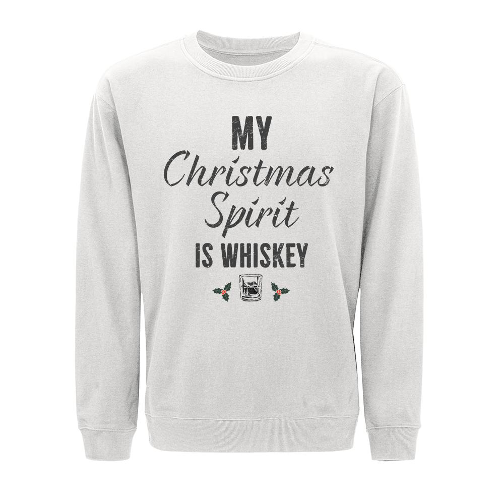 My Christmas Spirit Is Whiskey Crewneck Sweatshirt