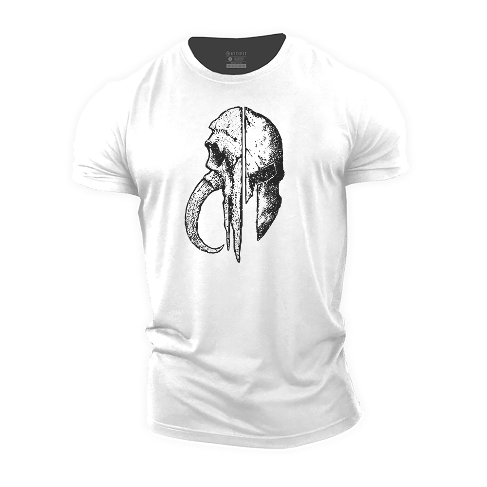 Skull Warrior Cotton T-Shirt