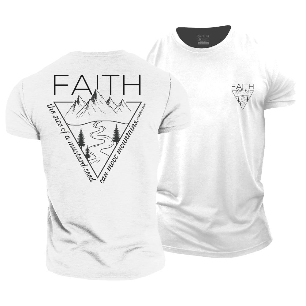 Faith Can Move Mountains Cotton T-Shirt