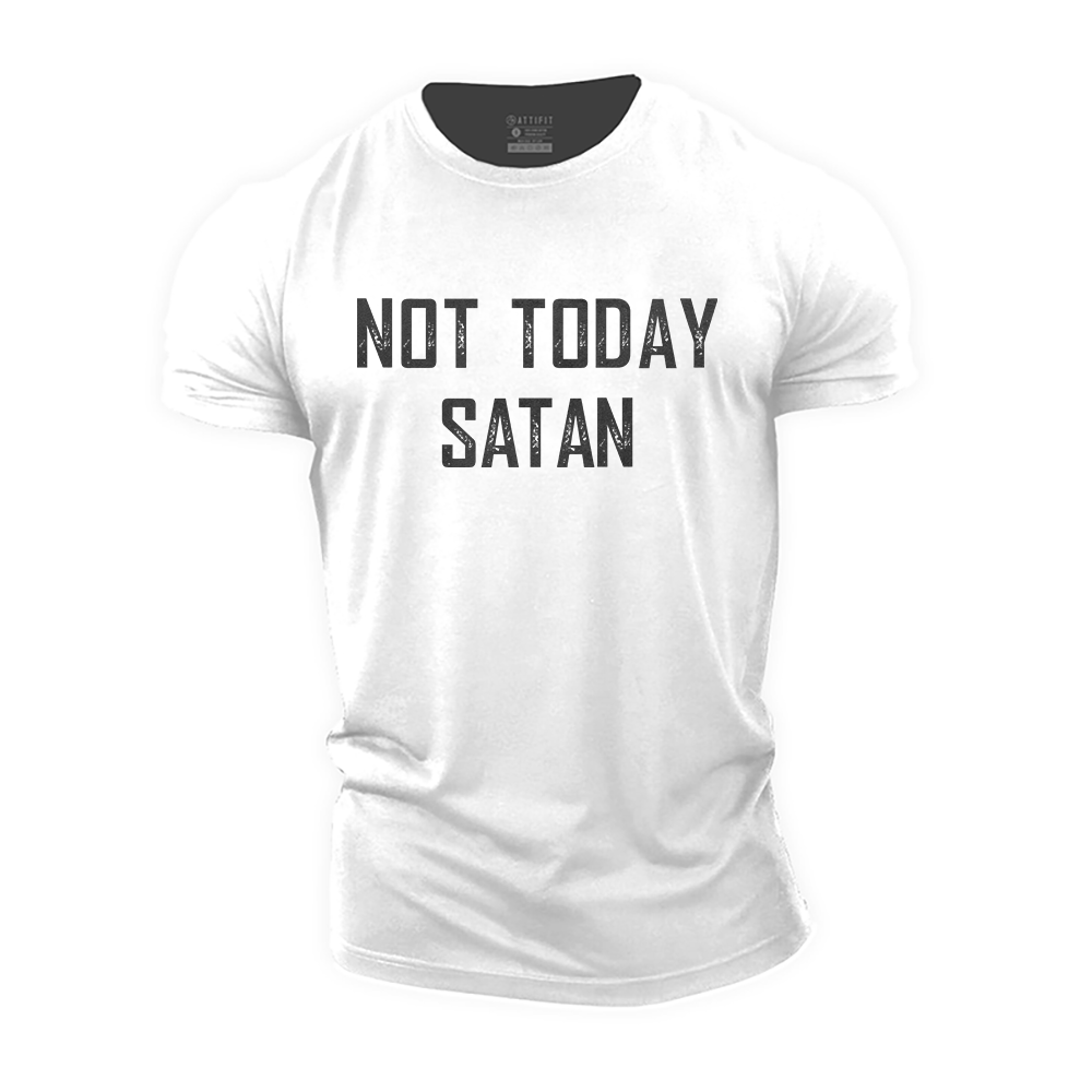 Not Today Satan Cotton T-Shirt