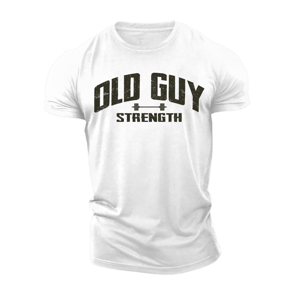 Old Guy Strength Cotton T-Shirt