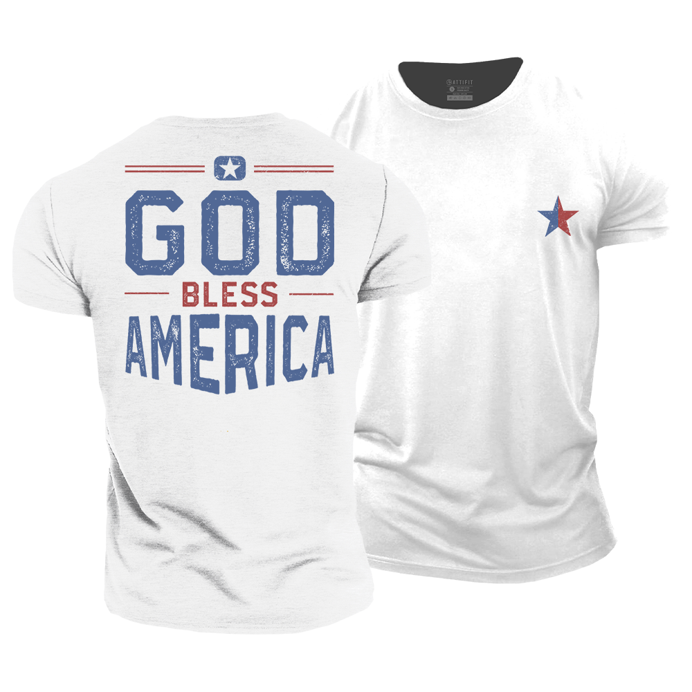 God Bless America Cotton T-Shirt