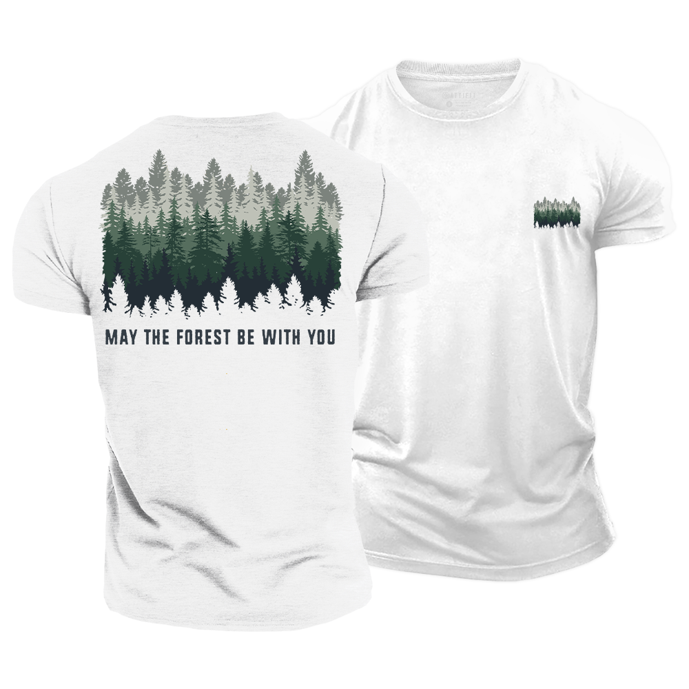 May the Forest Be with You Cotton T-Shirt