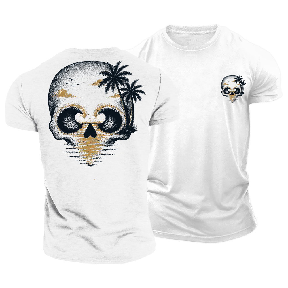 Ocean Skull Escape Cotton T-Shirt