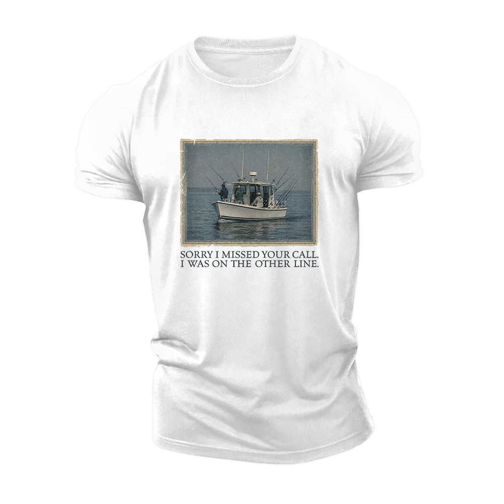 Fishing Comes First Cotton T-Shirt