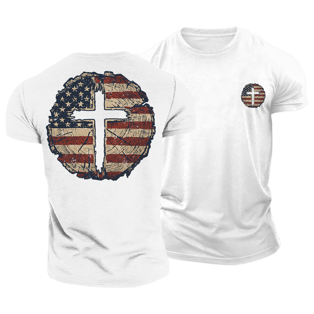 Cross and Country Cotton T-Shirt