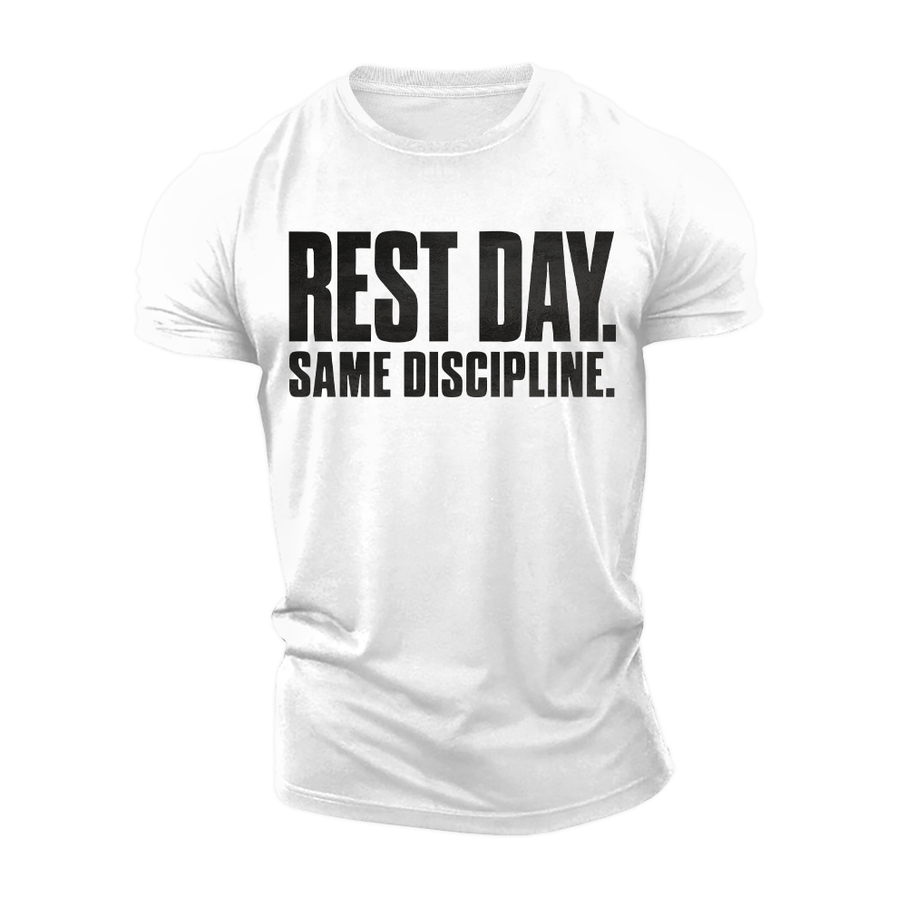 Rest Day Discipline Cotton T-Shirt