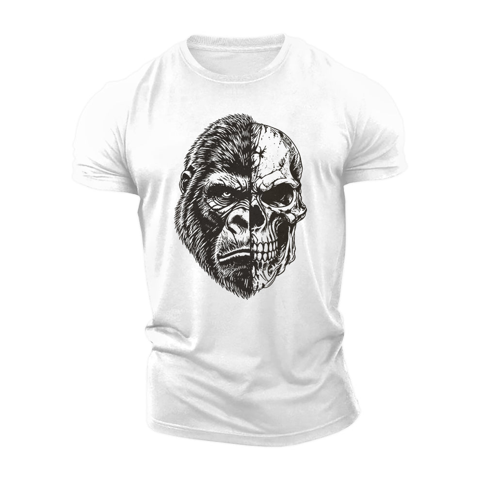 Beast Within Skull Cotton T-Shirt