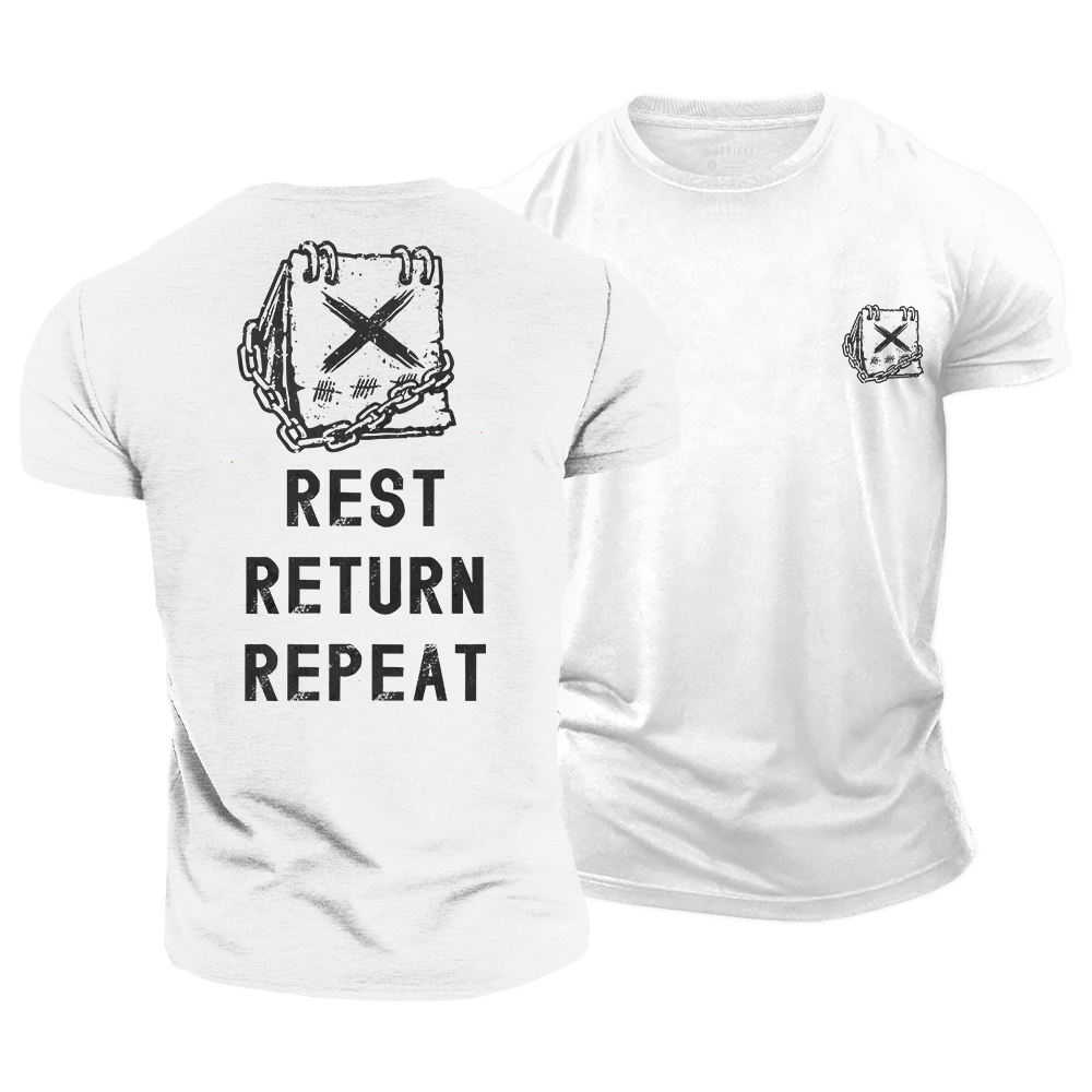 Rest Return Repeat Cotton T-Shirt