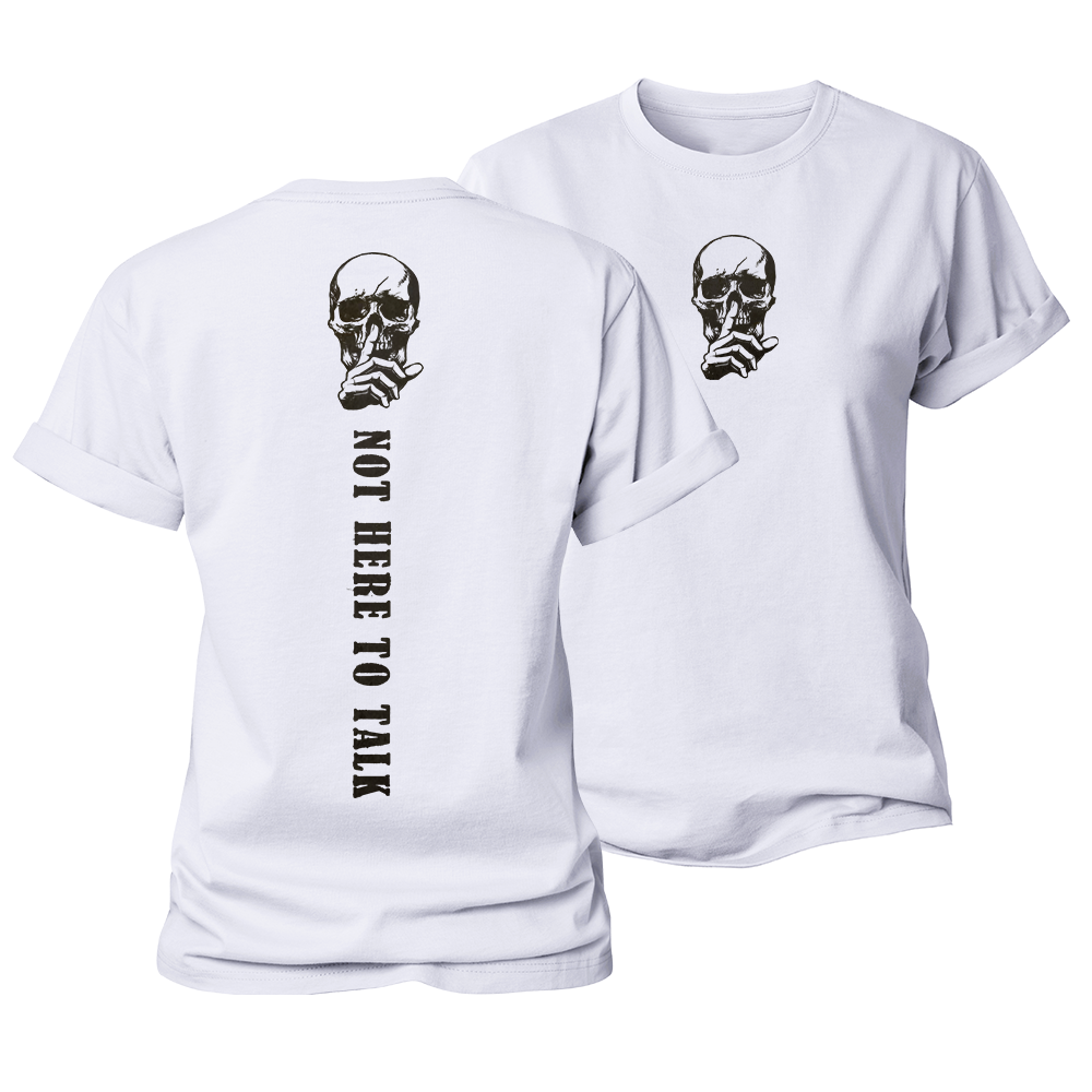 Not Here to Talk Women's Cotton T-Shirt