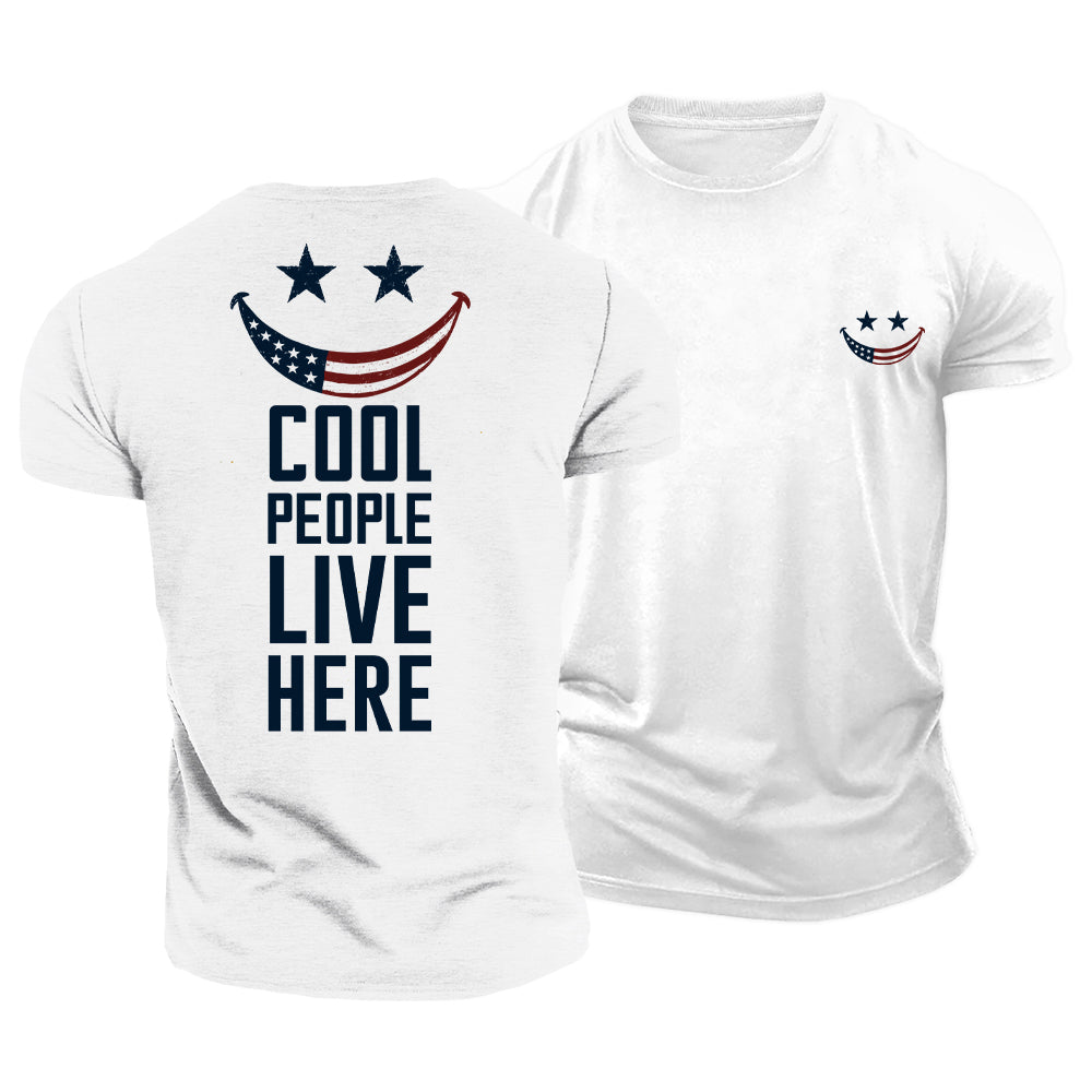 Smiley Flag Life Cotton T-Shirt