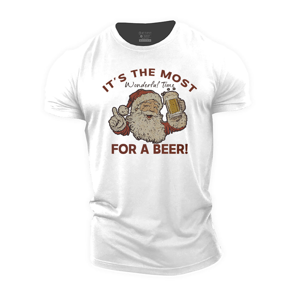 Wonderful Beer Time Cotton T-Shirt