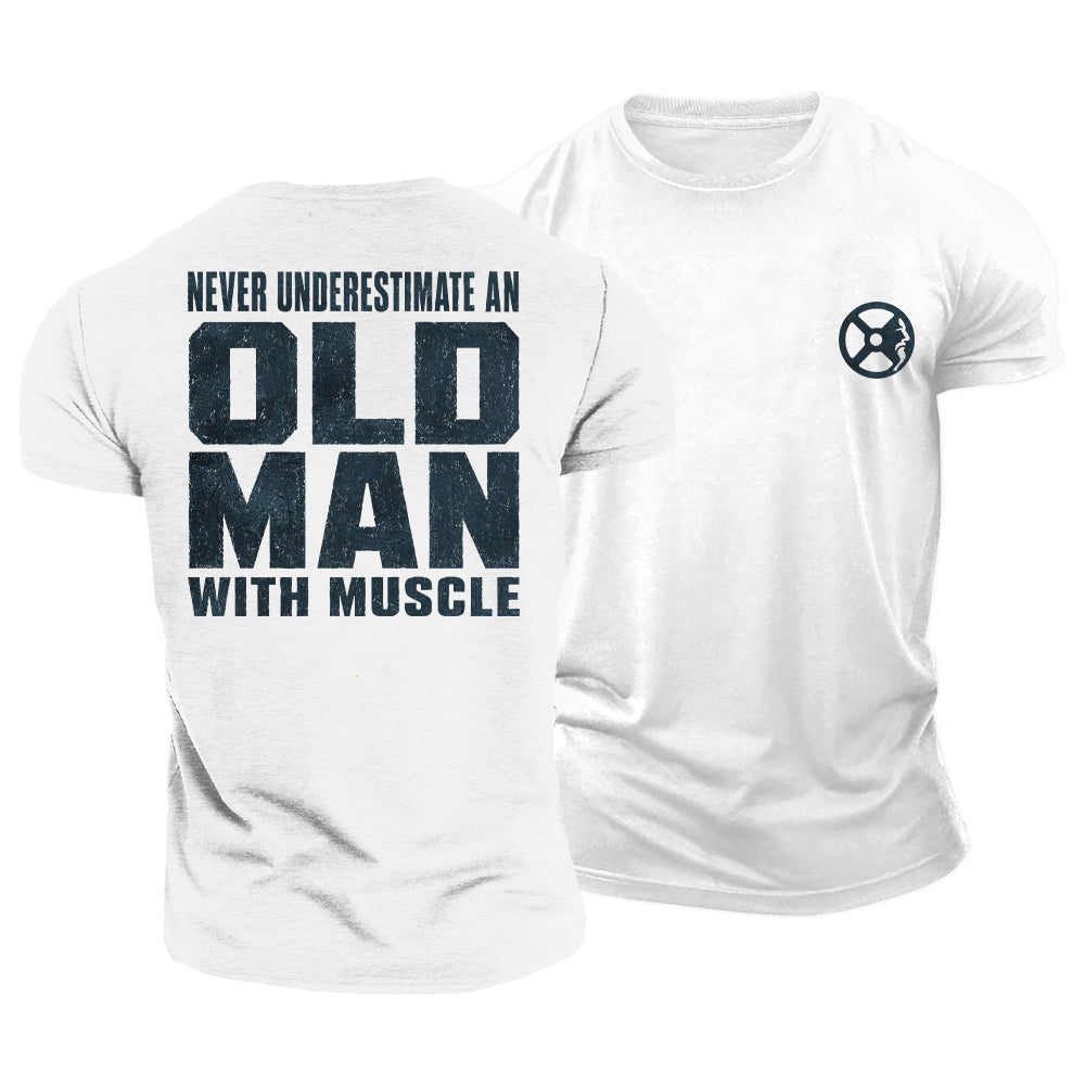 Old Man Muscle Cotton T-Shirt