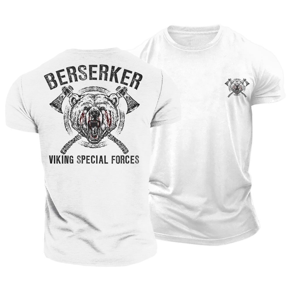 Berserker Bear Cotton T-Shirt