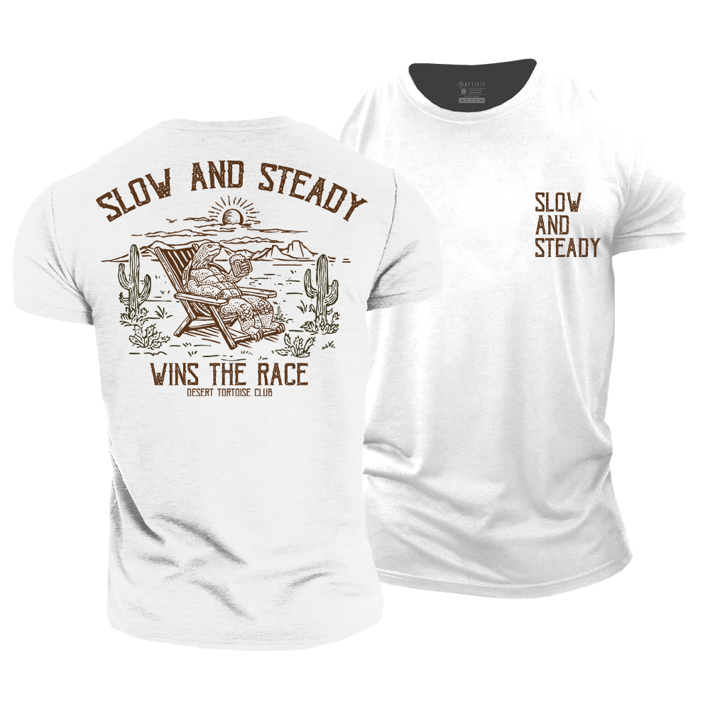 Slow and Steady Cotton T-Shirt