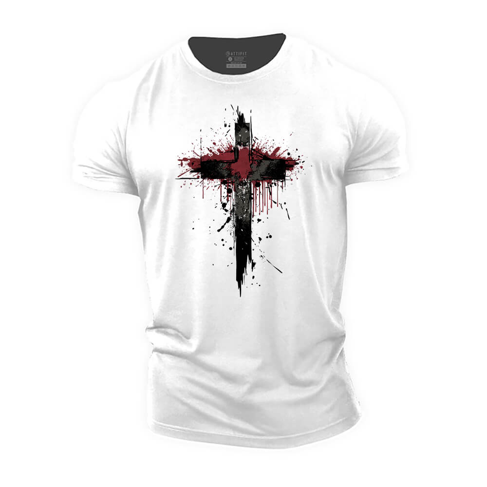 Sacred Cross Cotton T-Shirt