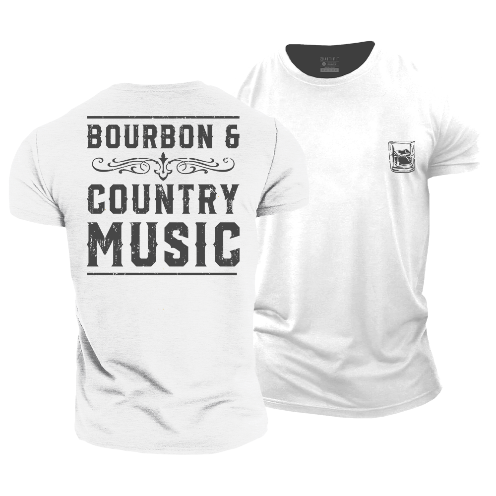 Bourbon & Country Music Cotton T-Shirt