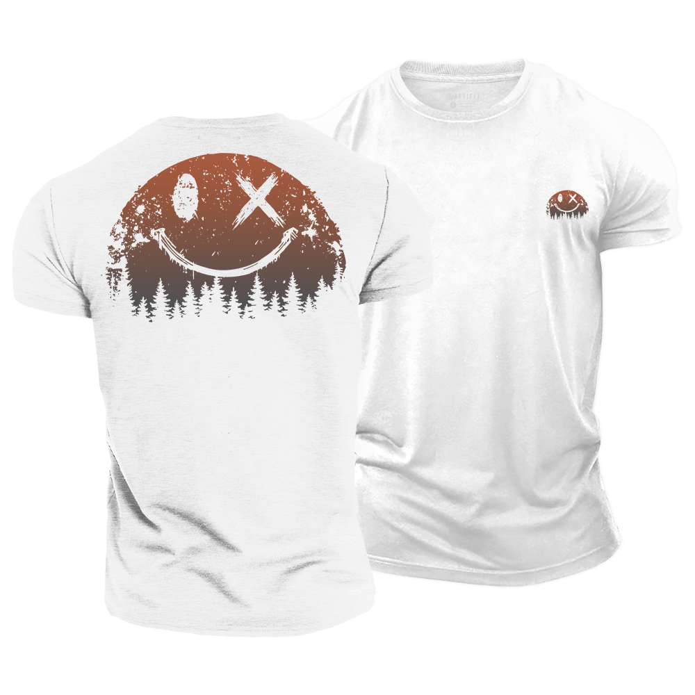 Forest Smiley Cotton T-Shirt