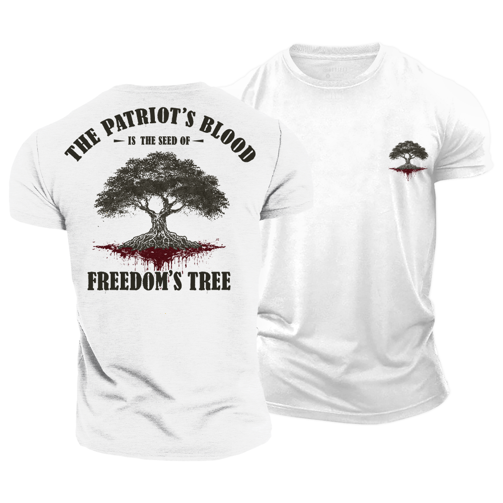 The Tree of Life - Patriotism Cotton T-Shirt