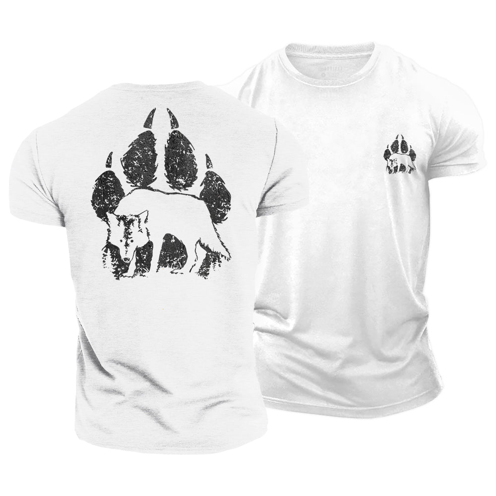 Wolf Paw Cotton T-Shirt