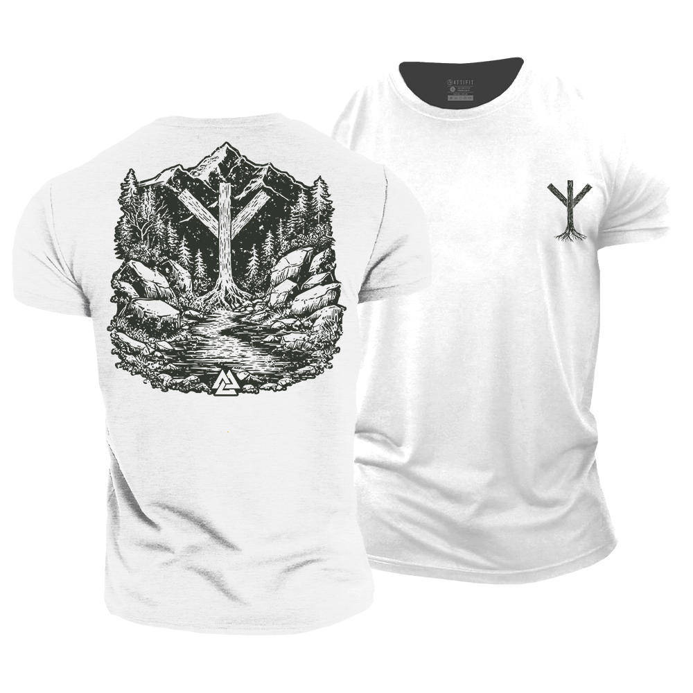 Viking Protection Rune Cotton T-Shirt